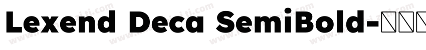 Lexend Deca SemiBold字体转换